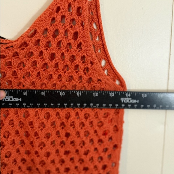 LNA - MAVI OPEN KNIT TANK - SUMMER CORAL, Size - Picture 13 of 13